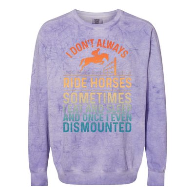 Best Horse Riding Art Equestrian Horse Racing Colorblast Crewneck Sweatshirt