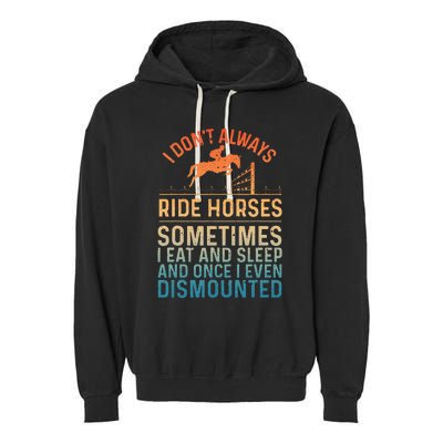 Best Horse Riding Art Equestrian Horse Racing Garment-Dyed Fleece Hoodie