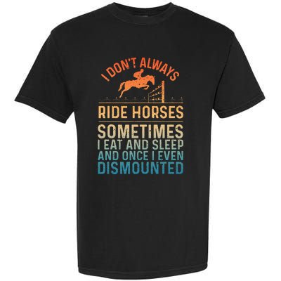 Best Horse Riding Art Equestrian Horse Racing Garment-Dyed Heavyweight T-Shirt