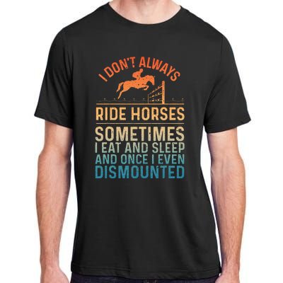 Best Horse Riding Art Equestrian Horse Racing Adult ChromaSoft Performance T-Shirt