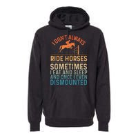 Best Horse Riding Art Equestrian Horse Racing Premium Hoodie