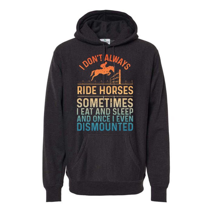 Best Horse Riding Art Equestrian Horse Racing Premium Hoodie