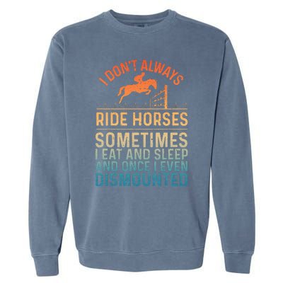 Best Horse Riding Art Equestrian Horse Racing Garment-Dyed Sweatshirt