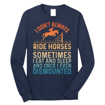 Best Horse Riding Art Equestrian Horse Racing Long Sleeve Shirt