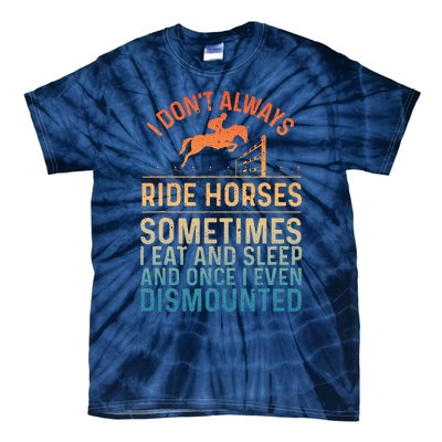 Best Horse Riding Art Equestrian Horse Racing Tie-Dye T-Shirt