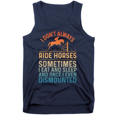 Best Horse Riding Art Equestrian Horse Racing Tank Top