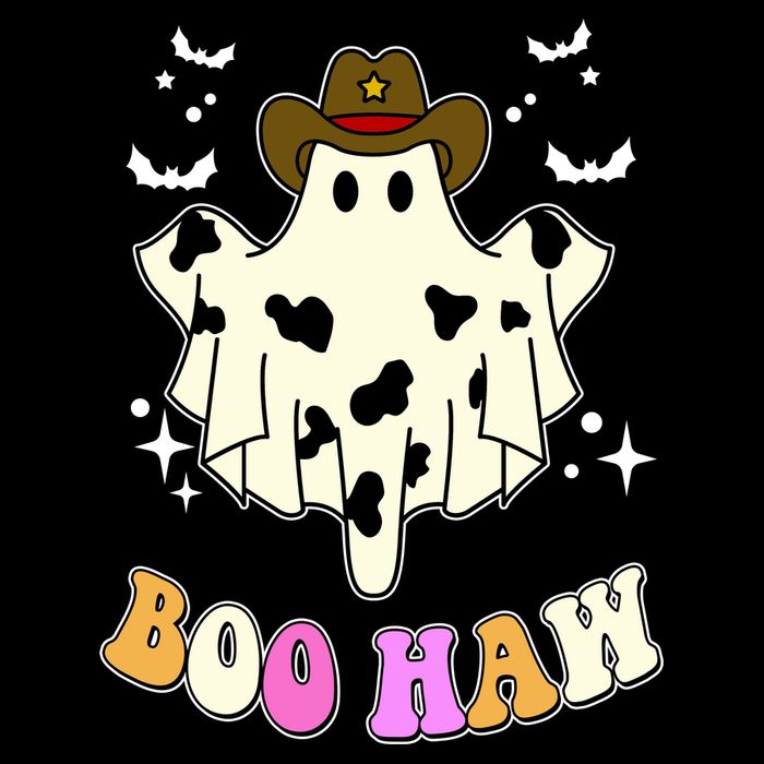 Boo Haw Retro Western Halloween Cooling Performance Crew T-Shirt