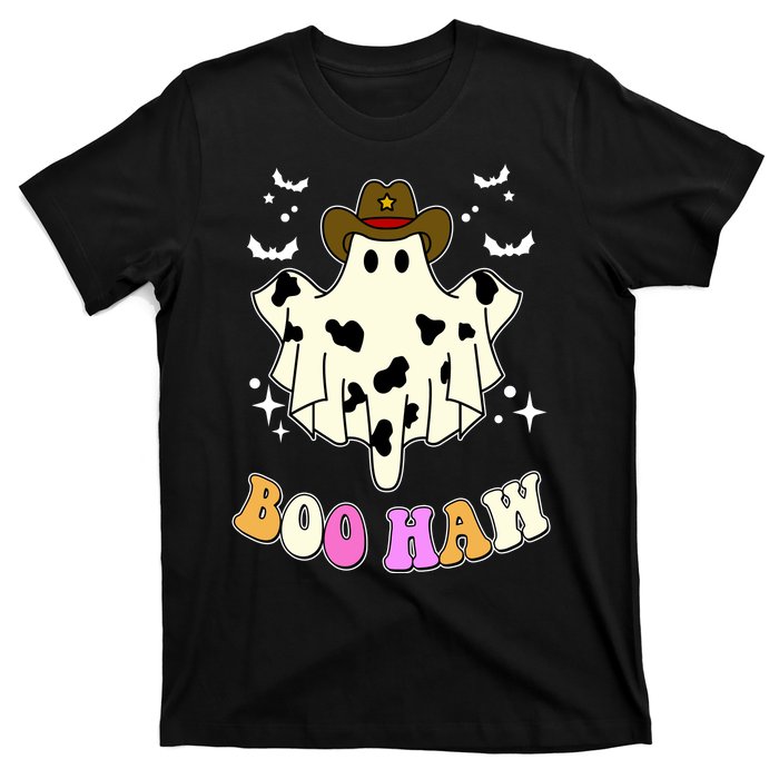 Boo Haw Retro Western Halloween T-Shirt