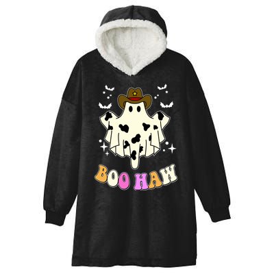 Boo Haw Retro Western Halloween Hooded Wearable Blanket