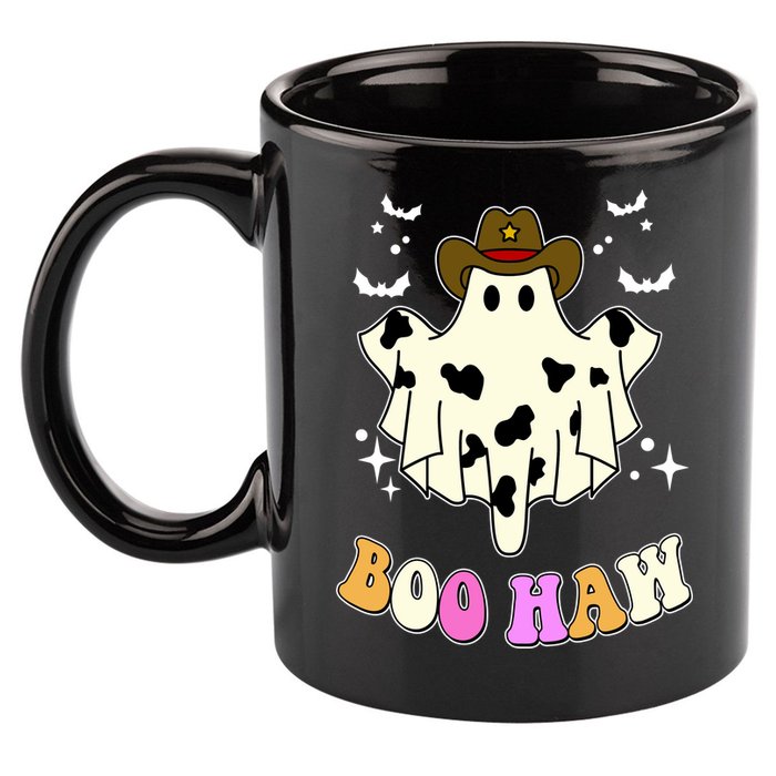Boo Haw Retro Western Halloween 11oz C Handle Ceramic Mug