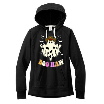 Boo Haw Retro Western Halloween Women's Fleece Hoodie