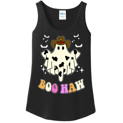 Boo Haw Retro Western Halloween Ladies Essential Tank