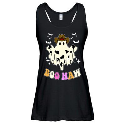 Boo Haw Retro Western Halloween Ladies Essential Flowy Tank