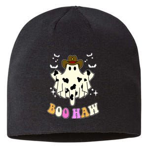 Boo Haw Retro Western Halloween Sustainable Beanie