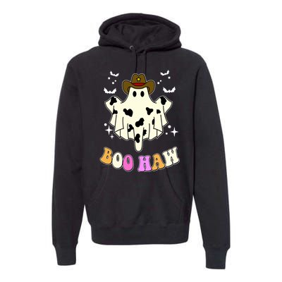 Boo Haw Retro Western Halloween Premium Hoodie