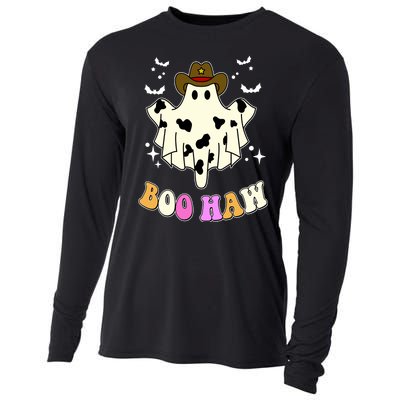 Boo Haw Retro Western Halloween Cooling Performance Long Sleeve Crew