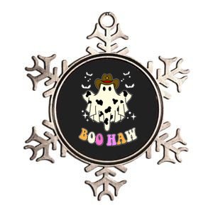 Boo Haw Retro Western Halloween Metallic Star Ornament