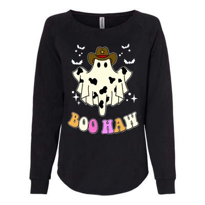 Boo Haw Retro Western Halloween Womens California Wash Sweatshirt