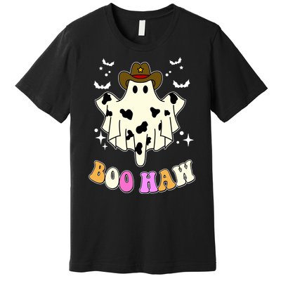 Boo Haw Retro Western Halloween Premium T-Shirt