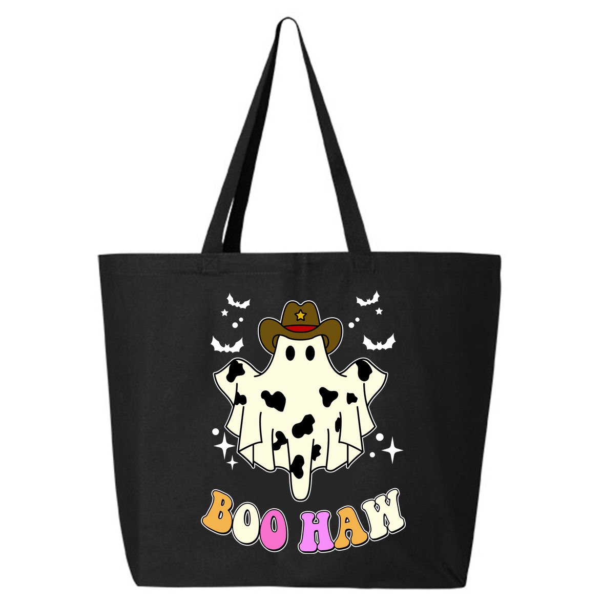 Boo Haw Retro Western Halloween 25L Jumbo Tote