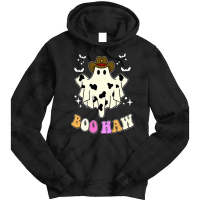 Boo Haw Retro Western Halloween Tie Dye Hoodie