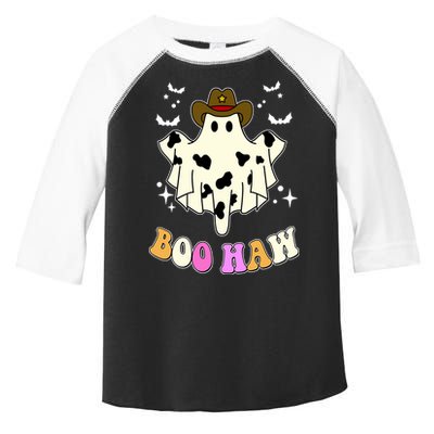 Boo Haw Retro Western Halloween Toddler Fine Jersey T-Shirt