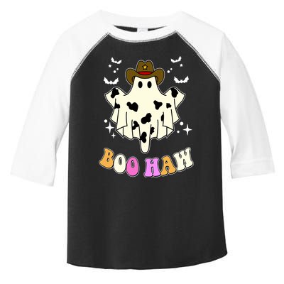 Boo Haw Retro Western Halloween Toddler Fine Jersey T-Shirt