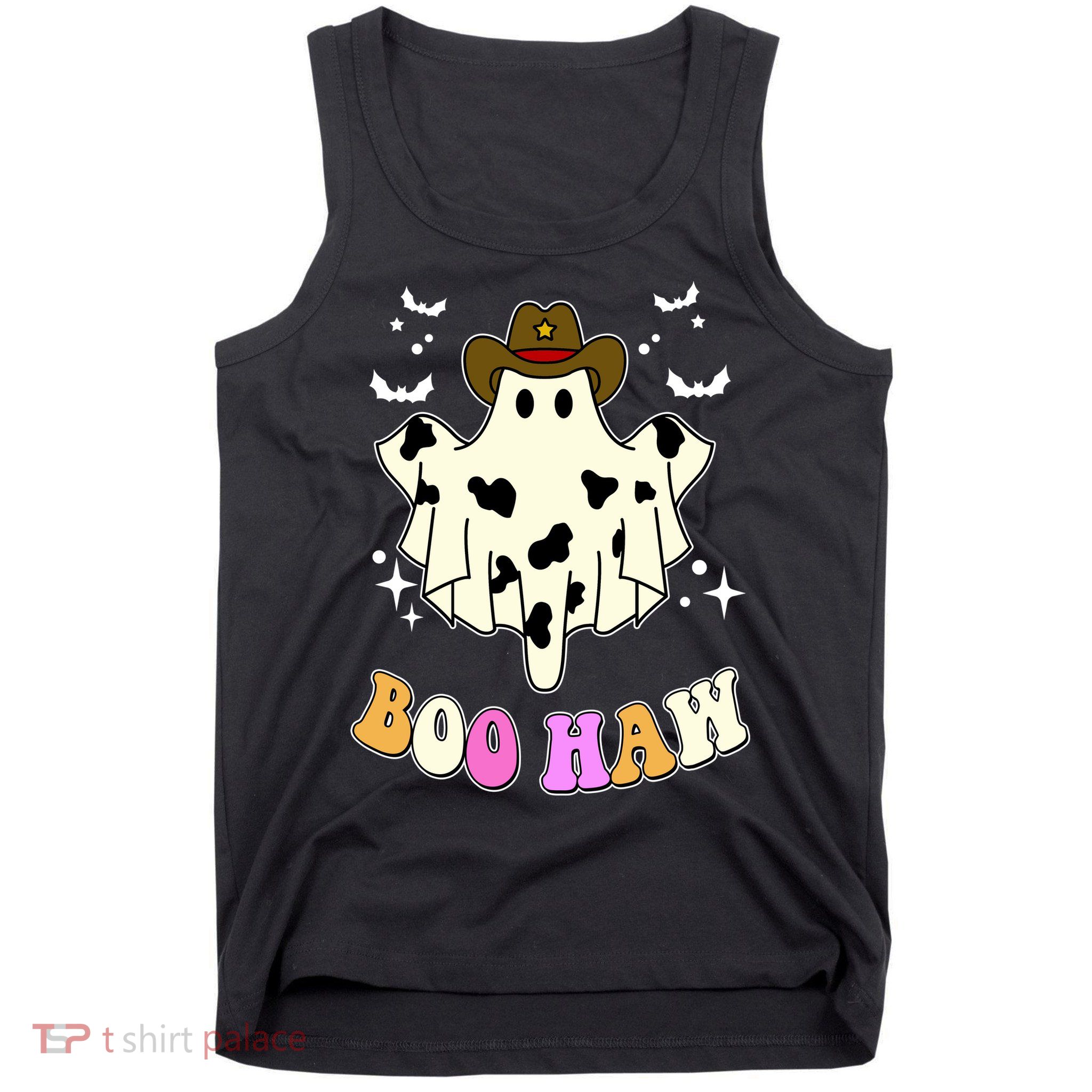 Boo Haw Retro Western Halloween Tank Top