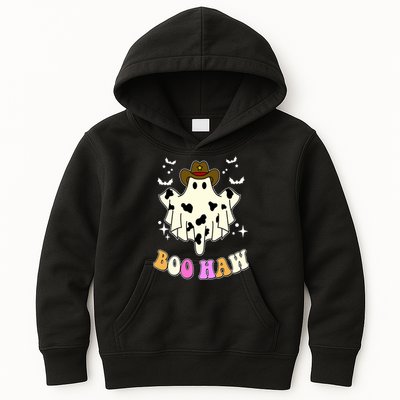 Boo Haw Retro Western Halloween Kids Hoodie