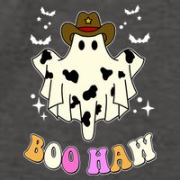 Boo Haw Retro Western Halloween Vector Backpack