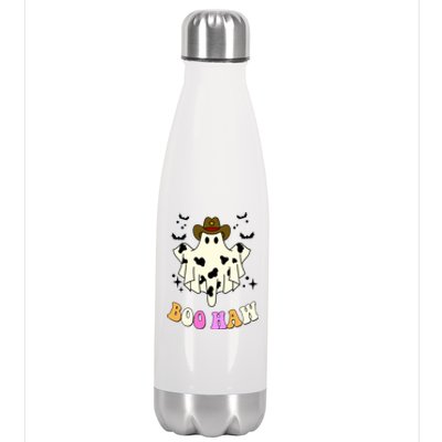 Boo Haw Retro Western Halloween Stainless Steel Insulated Water Bottle