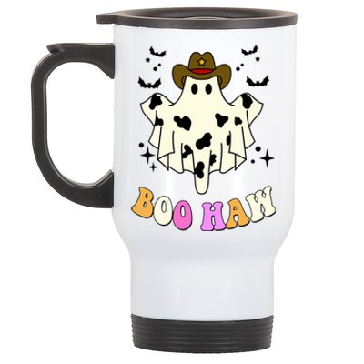 Boo Haw Retro Western Halloween Stainless Steel Travel Mug