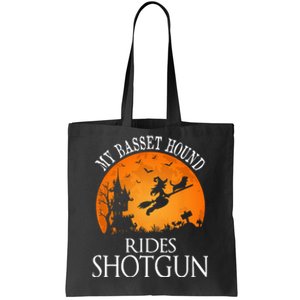 Basset Hound Rides Shotgun Dog Lover Party Tote Bag