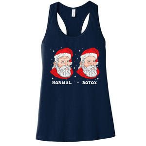 Botox Humor Santa Funny Plastic Surgeon Botox Christmas Women's Racerback Tank