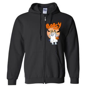 Booey Halloween Spooky Season Funny Full Zip Hoodie