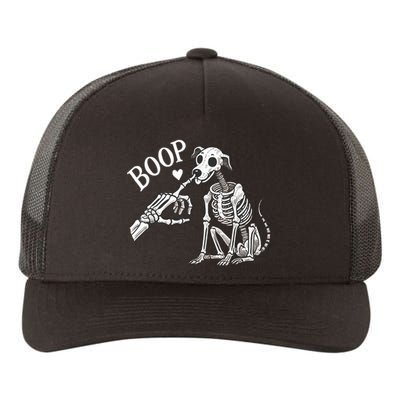 Boop Hand Skeleton And Dog Yupoong Adult 5-Panel Trucker Hat