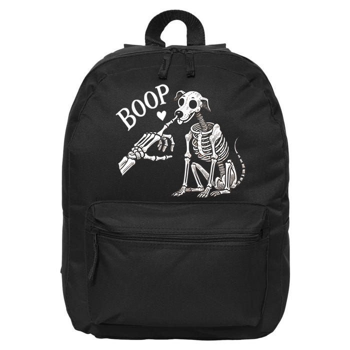 Boop Hand Skeleton And Dog 16 in Basic Backpack