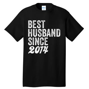 Best Husband Since 2014 Wedding Anniversary Husband Tall T-Shirt