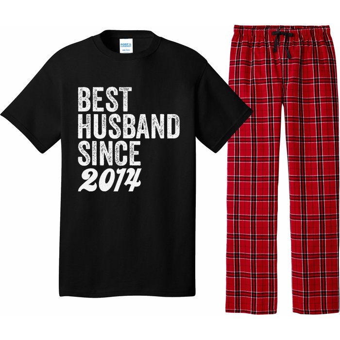 Best Husband Since 2014 Wedding Anniversary Husband Pajama Set