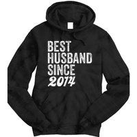 Best Husband Since 2014 Wedding Anniversary Husband Tie Dye Hoodie