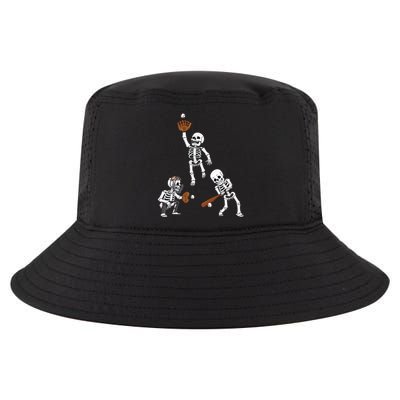 Baseball Halloween Skeletons Hitter Catcher Cool Comfort Performance Bucket Hat