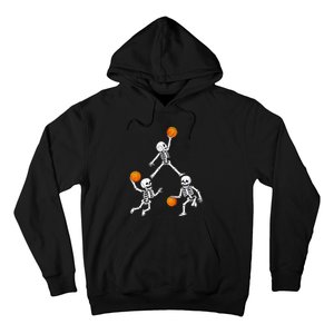 Basketball Halloween Skeleton Dunking Dribble Hoodie