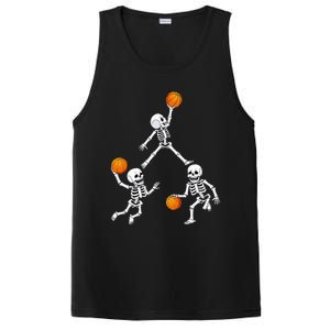 Basketball Halloween Skeleton Dunking Dribble PosiCharge Competitor Tank