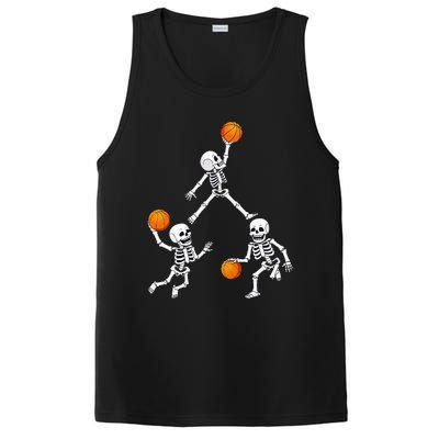 Basketball Halloween Skeleton Dunking Dribble PosiCharge Competitor Tank