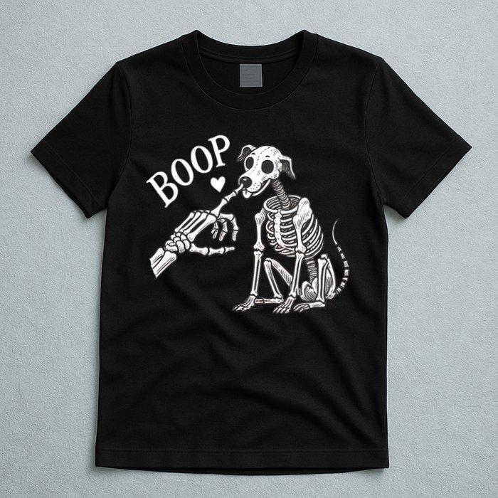 Boop Hand Skeleton And Dog T-Shirt