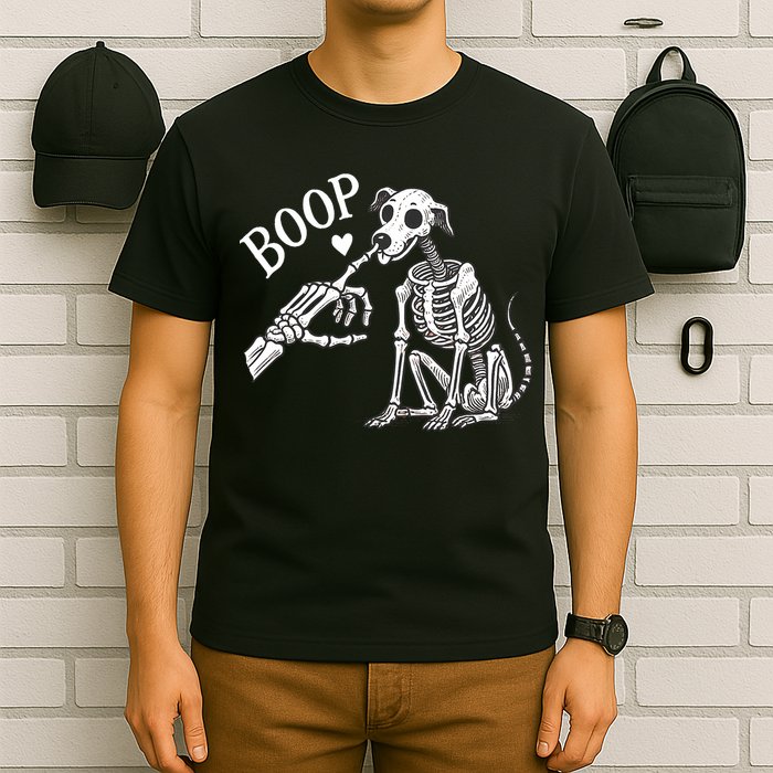 Boop Hand Skeleton And Dog T-Shirt