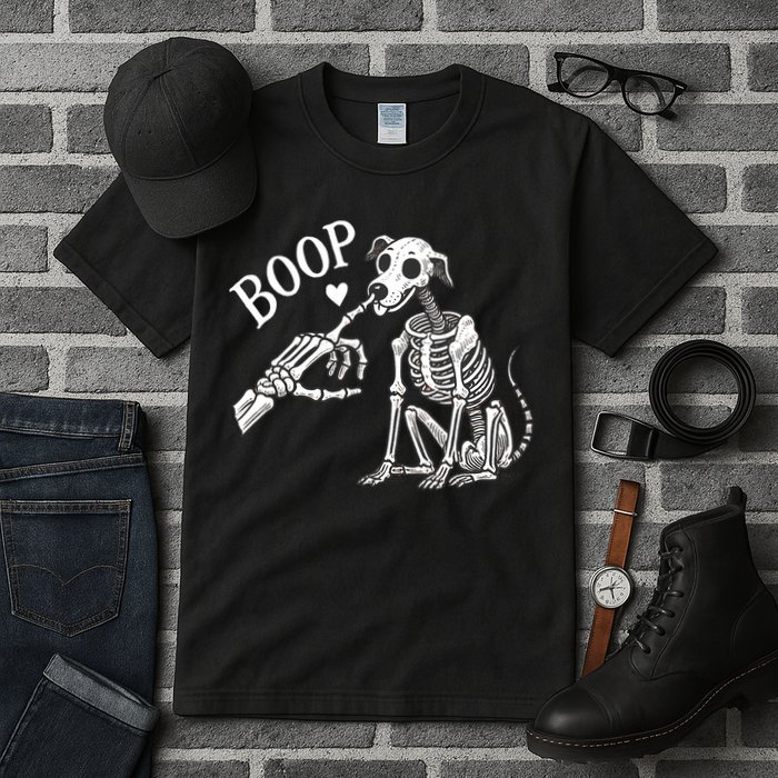Boop Hand Skeleton And Dog Tall T-Shirt