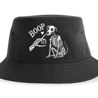 Boop Hand Skeleton And Dog Sustainable Bucket Hat