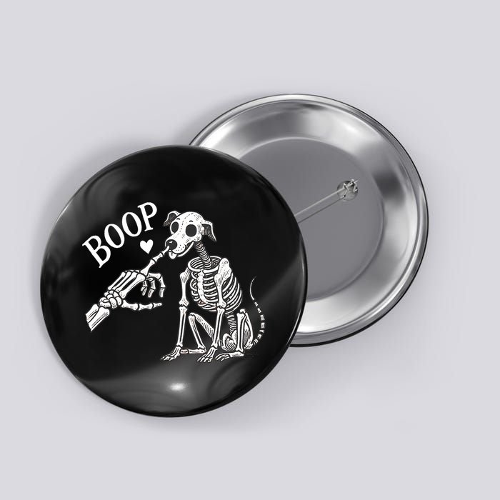 Boop Hand Skeleton And Dog Button