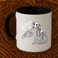 Boop Hand Skeleton And Dog Mug